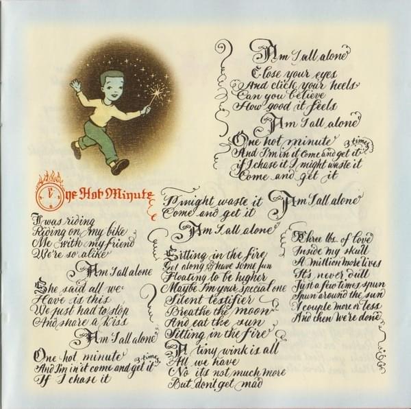 Album cover art for "One Hot Minute" by Red Hot Chili Peppers