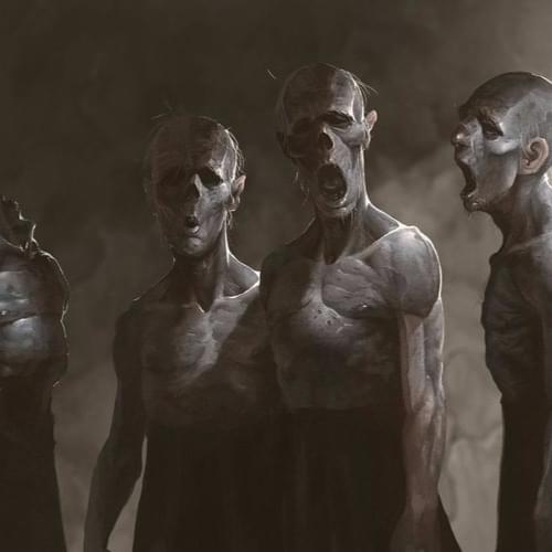 Album cover art for "Death Choir" by Landfill