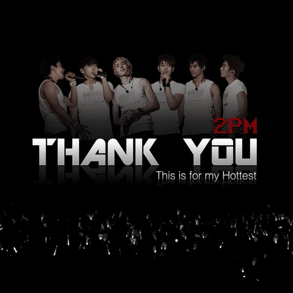 Album cover art for "Thank You" by 2PM (투피엠)