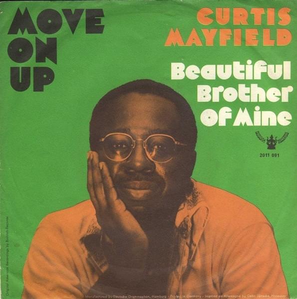 Album cover art for "Beautiful Brother Of Mine" by Curtis Mayfield