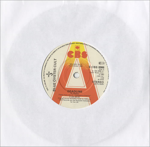 Album cover art for "Deadline" by Blue Öyster Cult