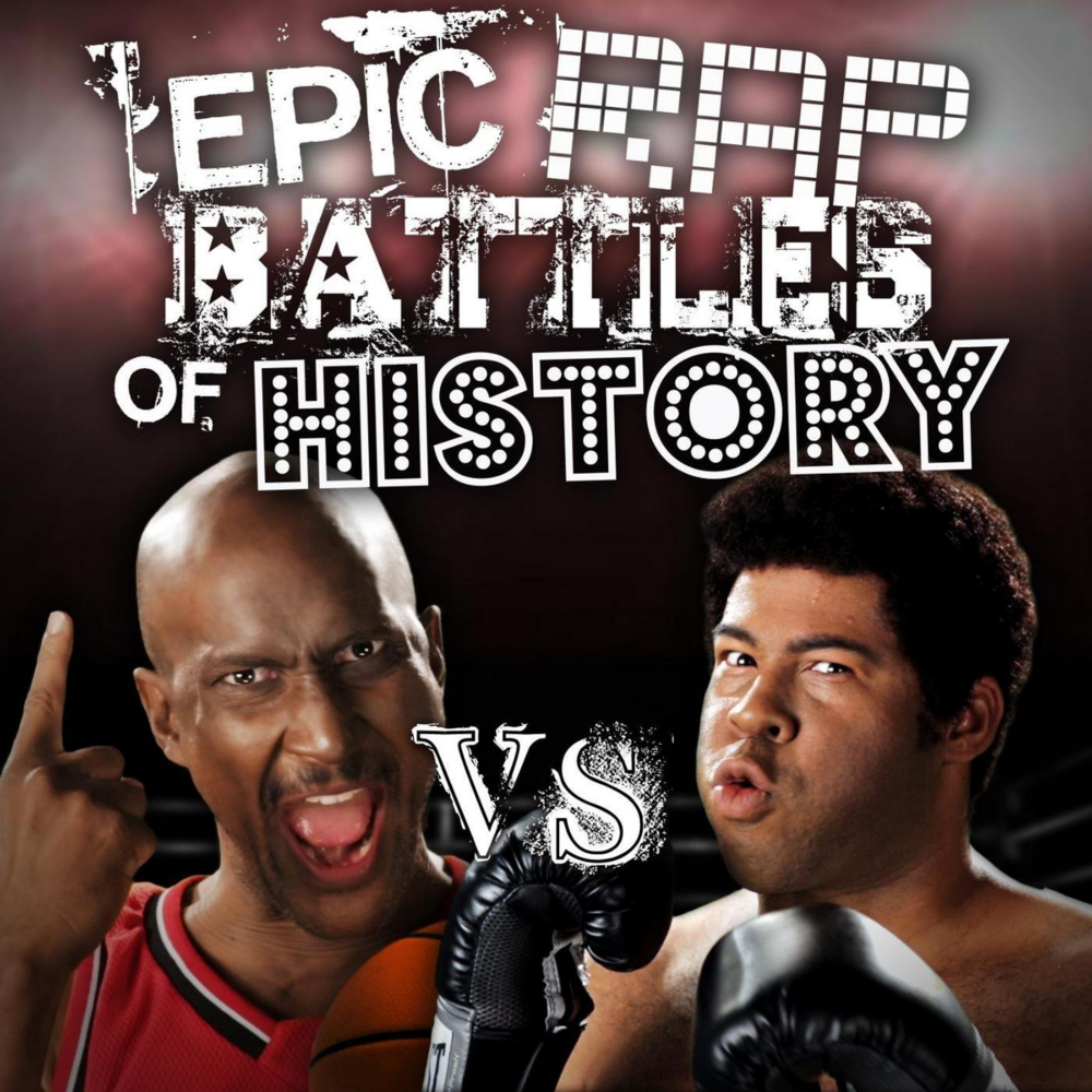 Album cover art for "Michael Jordan vs Muhammad Ali" by Epic Rap Battles of History & Jordan Peele & Keegan-Michael Key