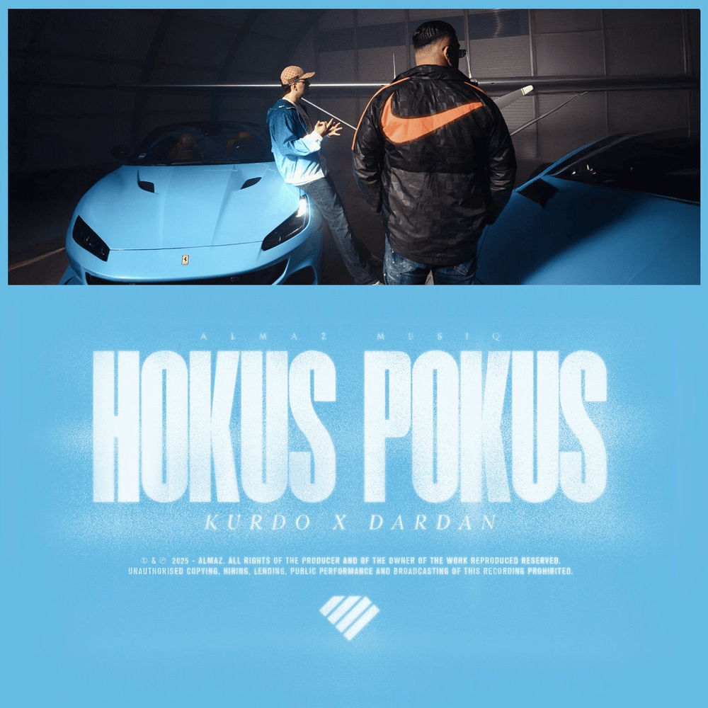Album cover art for "HOKUS POKUS" by Kurdo
