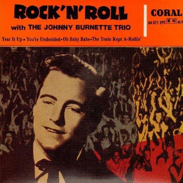 Album cover art for "Tear It Up" by The Johnny Burnette Trio