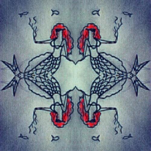 Album cover art for "Mermiad parties" by Marcy Mane
