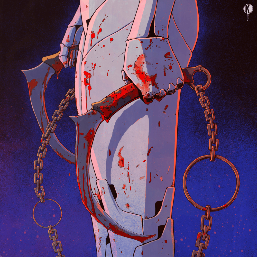 Album cover art for "Switchblade" by Black Tiger Sex Machine