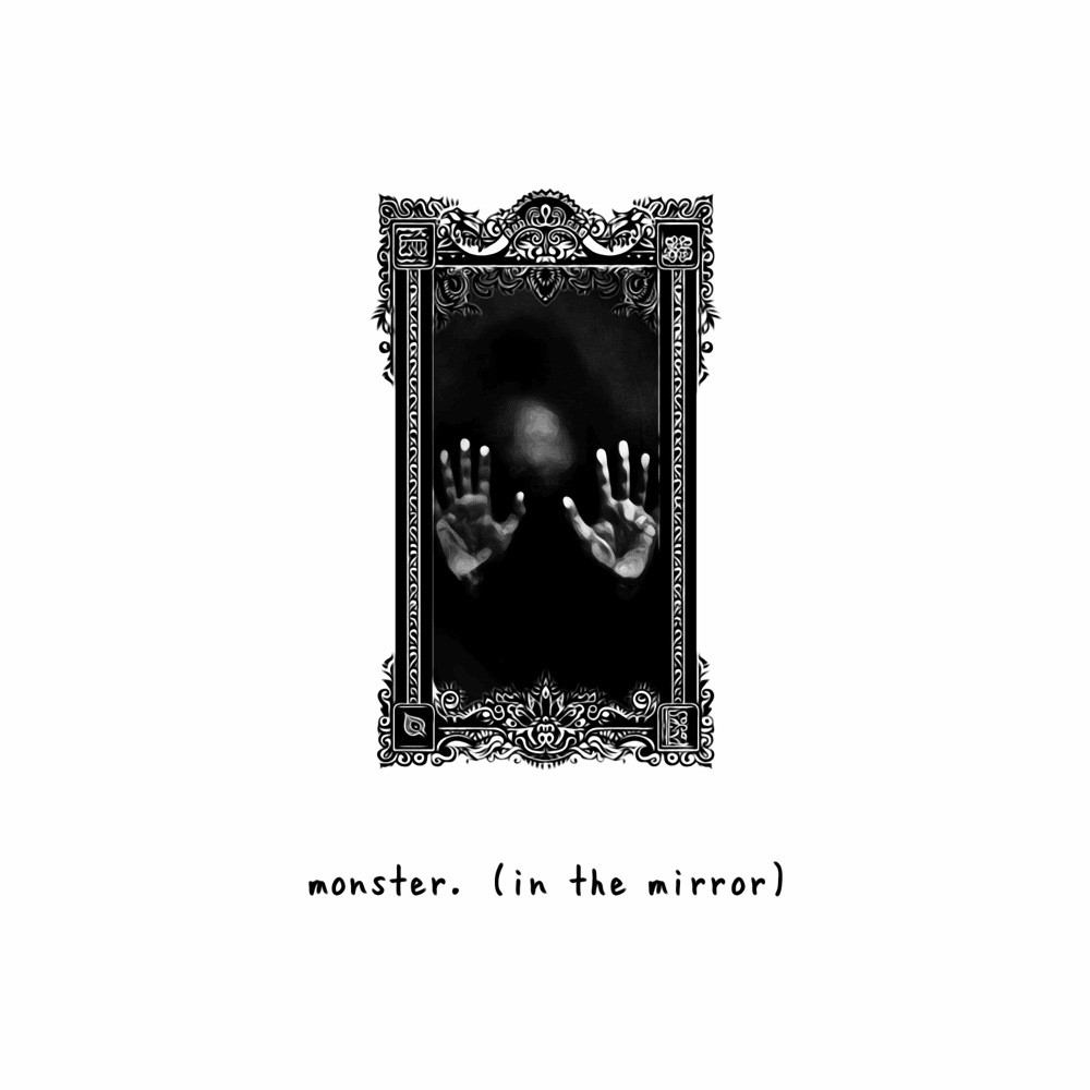 Album cover art for "monster. (in the mirror)" by tylerhateslife