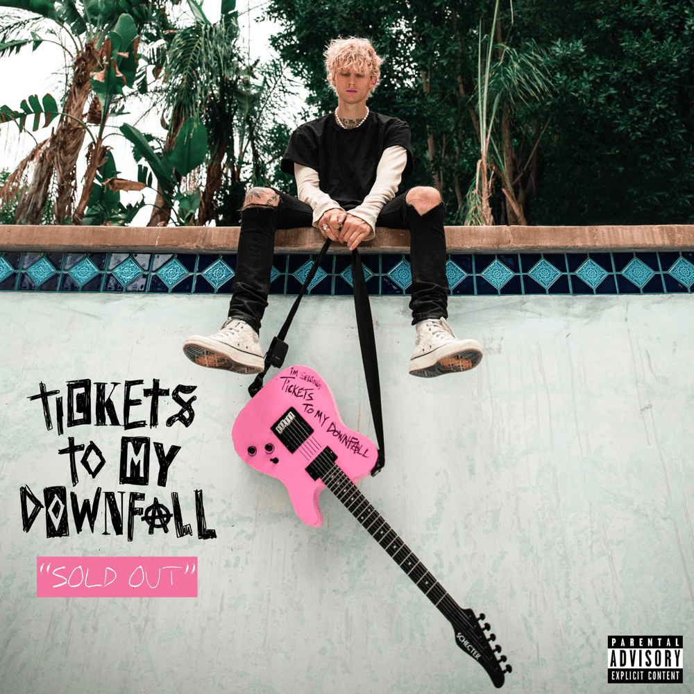 Album cover art for "split a pill" by mgk