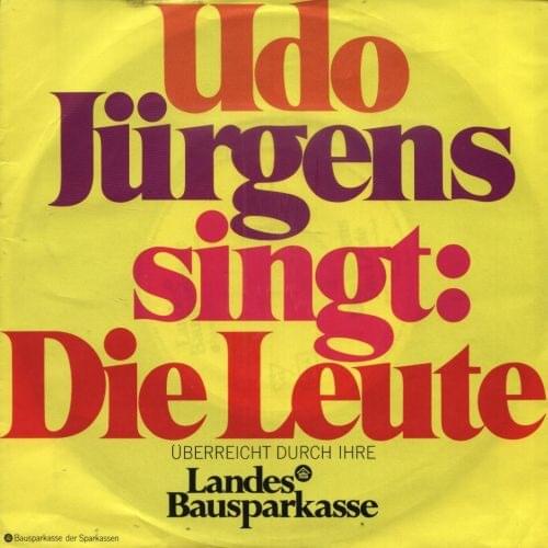 Album cover art for "Die Leute" by Udo Jürgens