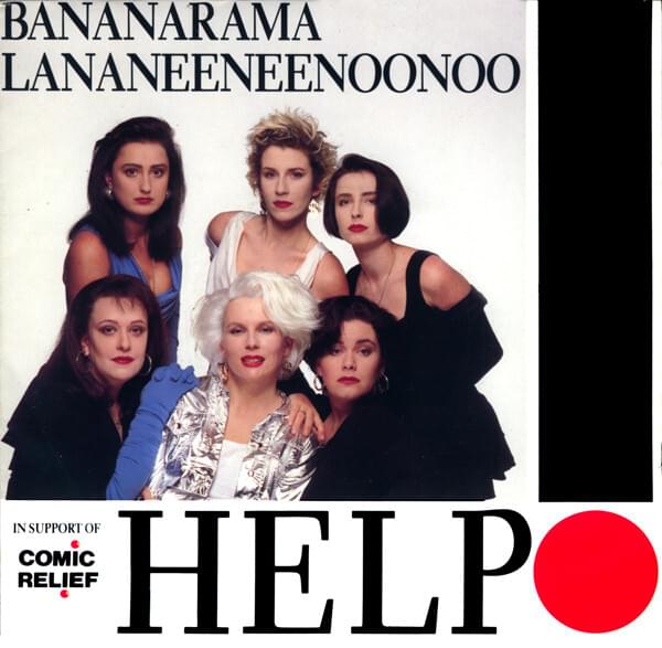 Album cover art for "Help" by Bananarama & Lananeeneenoonoo