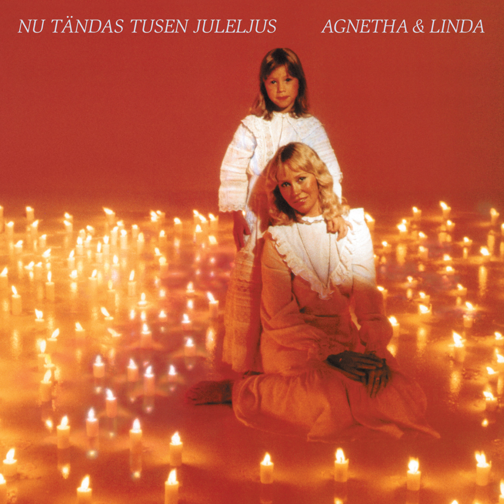 Album cover art for "Nu tändas tusen juleljus" by Agnetha Fältskog & Linda Ulvaeus