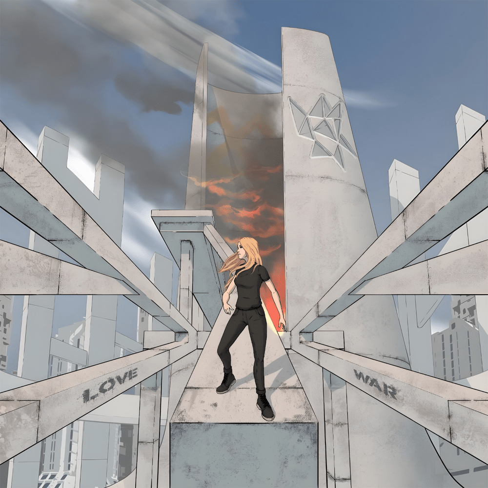 Album cover art for "LOVE AND WAR" by AViVA
