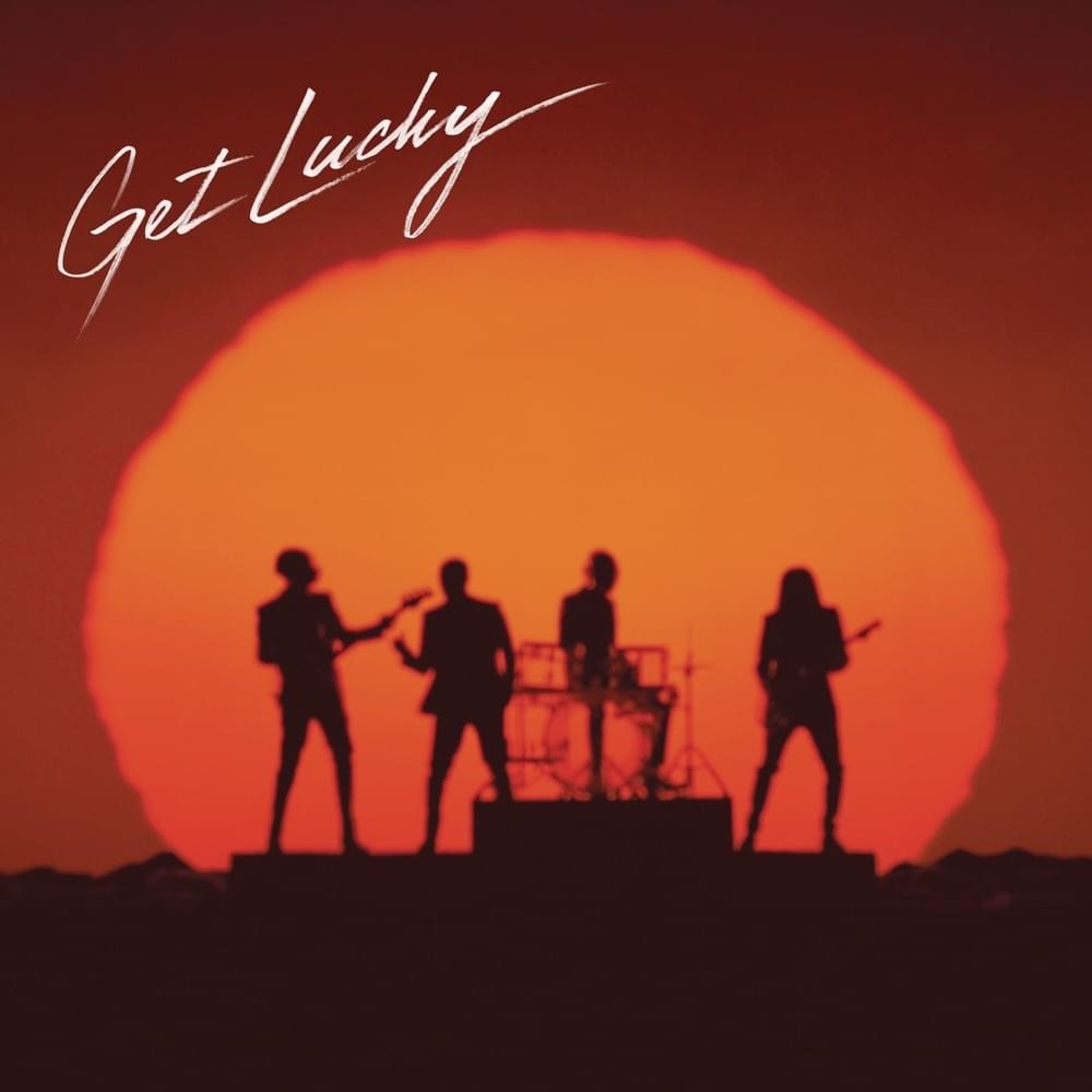 Album cover art for "Daft Punk - Get Lucky ft. Pharrell Williams & Nile Rodgers (Tradução em Português)" by Genius Brasil Traduções
