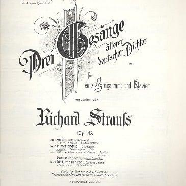 Cover image for Drei Gesänge, Op. 43