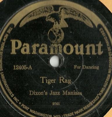 Album cover art for "Tiger Rag" by Dixon’s Jazz Maniacs