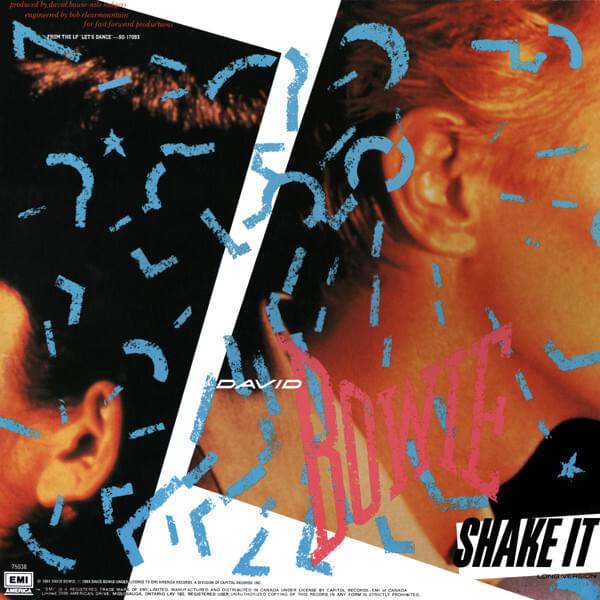 Album cover art for "Shake It" by David Bowie