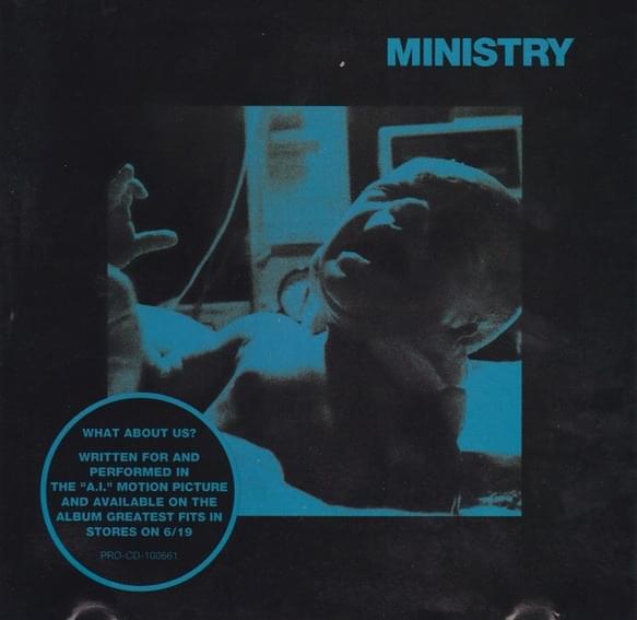 Album cover art for "What About Us?" by Ministry