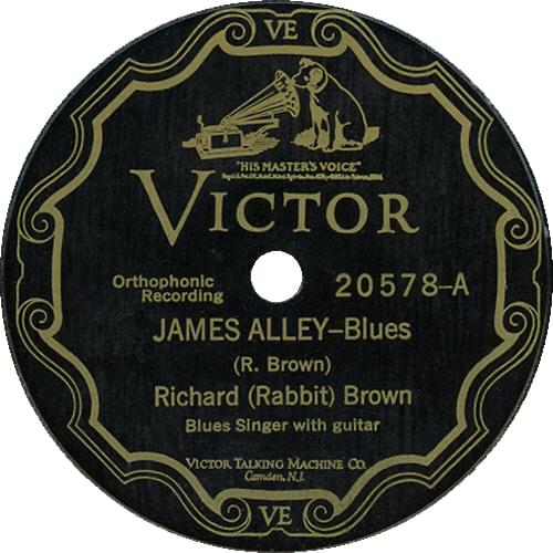 Album cover art for "James Alley Blues" by Richard Rabbit Brown