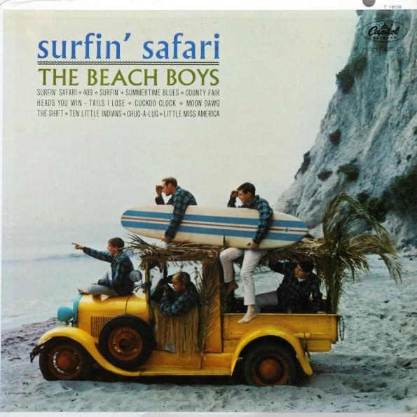 Album cover art for "Surfin’" by The Beach Boys