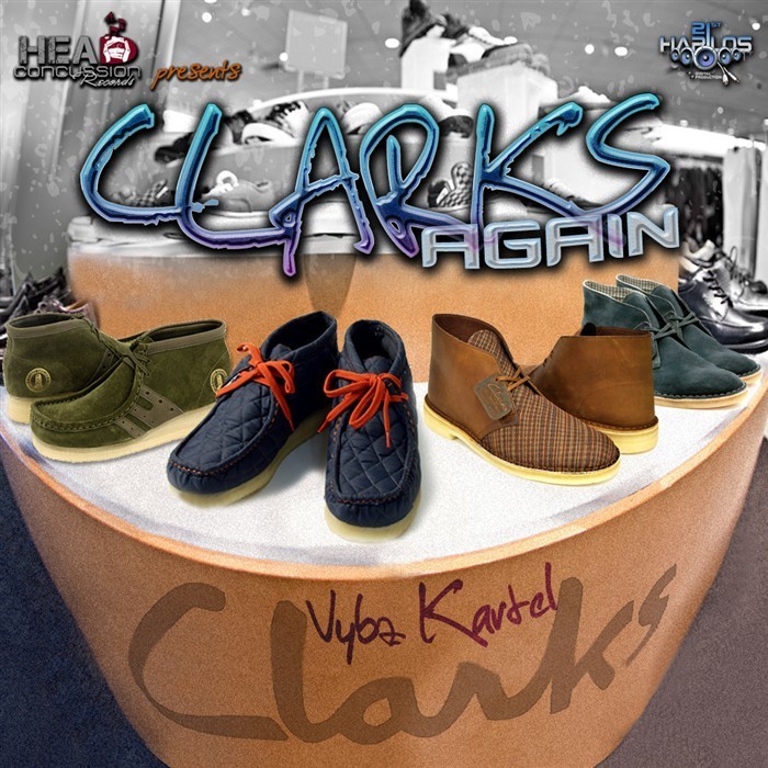 Album cover art for "Clarks Again" by Vybz Kartel
