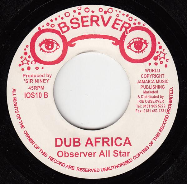 Album cover art for "Dub Africa" by Observer All Stars