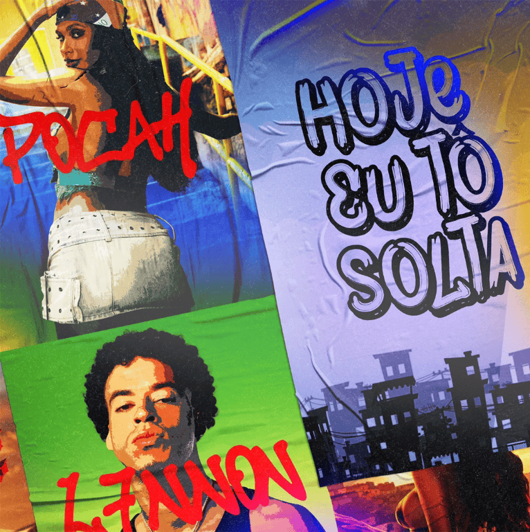 Album cover art for "Hoje Eu Tô Solta" by POCAH