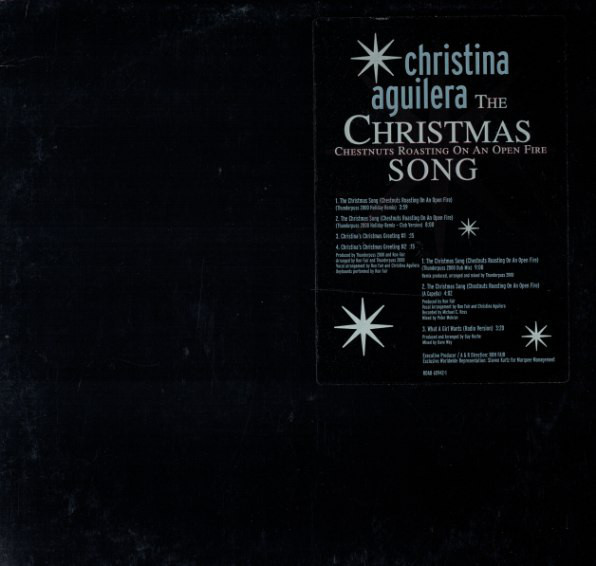 Album cover art for "The Christmas Song (Holiday Remix)" by Christina Aguilera