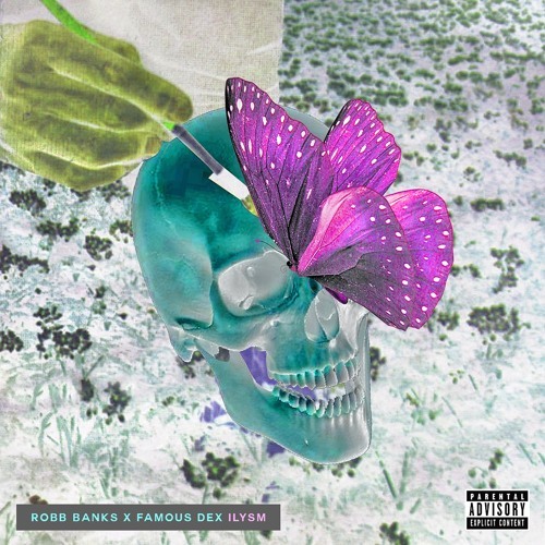 Album cover art for "ILYSM" by Robb Bank$ & Famous Dex