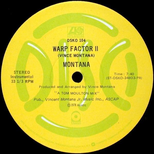 Album cover art for "Warp Factor II" by Montana (CETK)