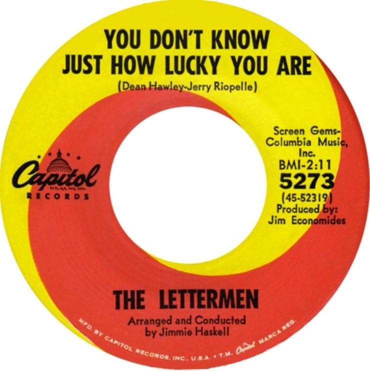Album cover art for "You Don’t Know Just How Lucky You Are" by The Lettermen