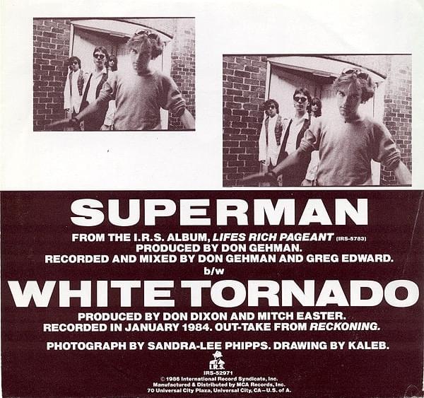 Album cover art for "White Tornado" by R.E.M.