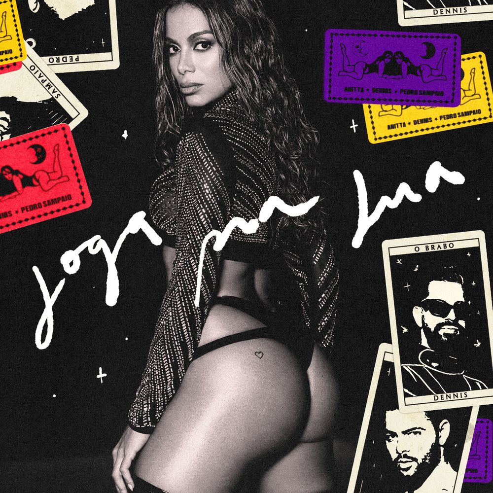 Album cover art for "Joga Pra Lua" by Anitta