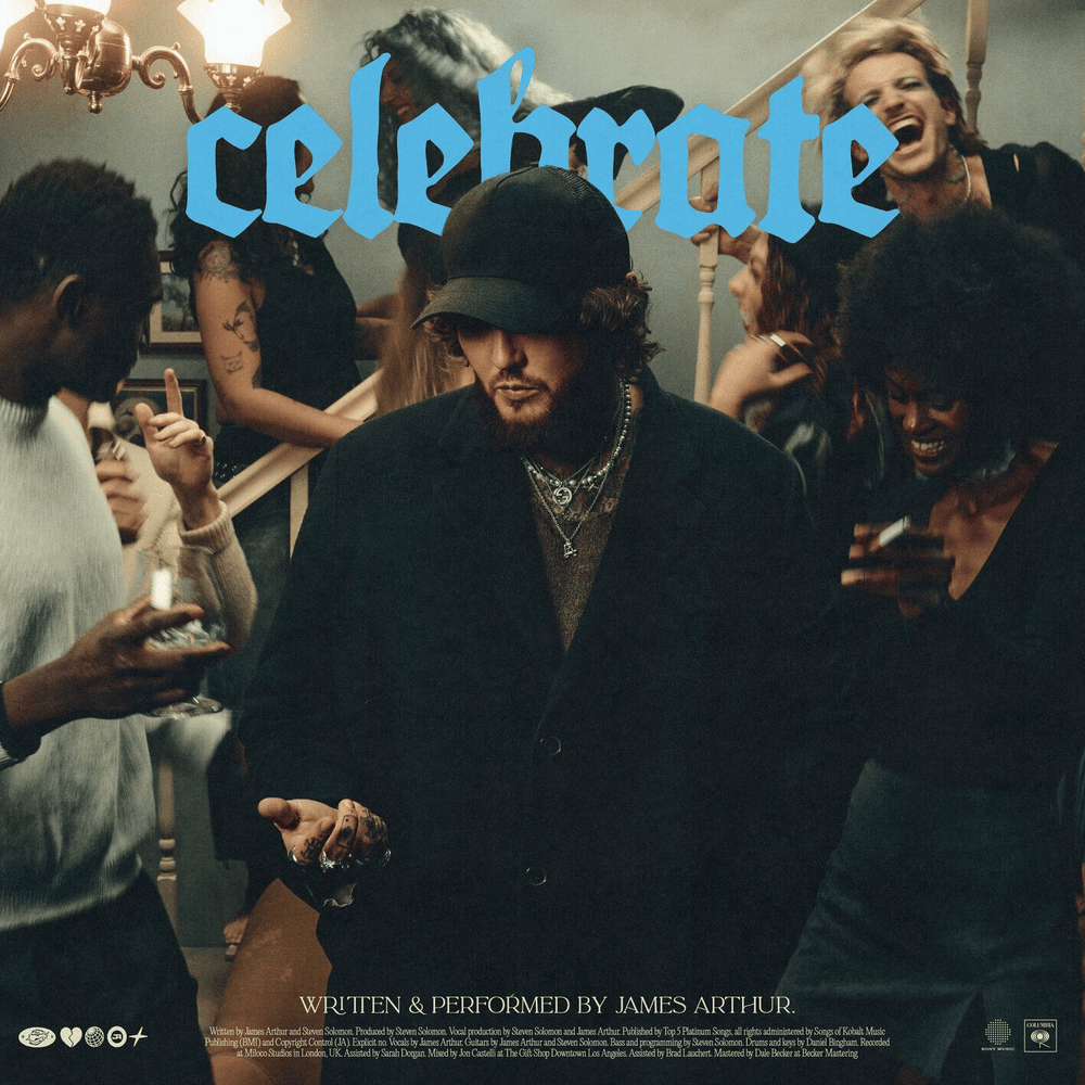 Album cover art for "Celebrate" by James Arthur