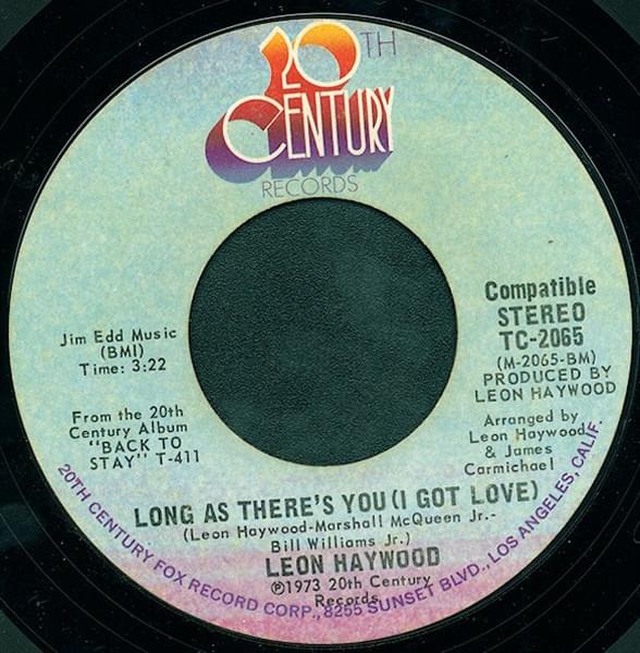 Album cover art for "Long As There’s You (I Got Love)" by Leon Haywood