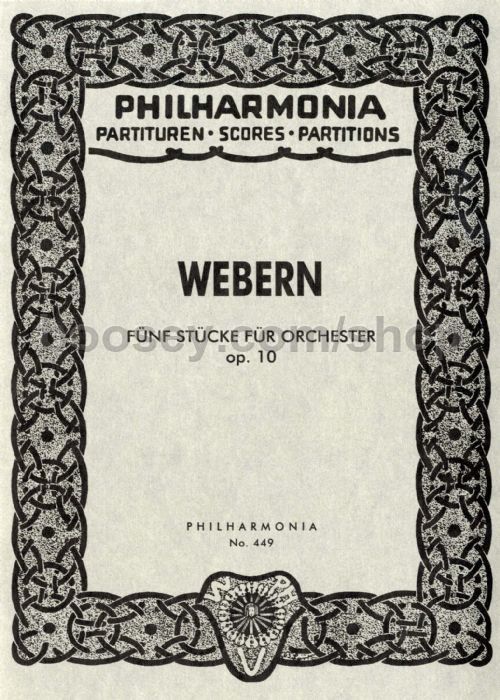 Album cover art for "Five Pieces for Orchestra, Op. 10" by Anton Webern