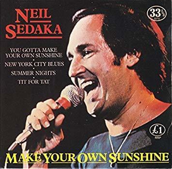 Album cover art for "You Gotta Make Your Own Sunshine" by Neil Sedaka