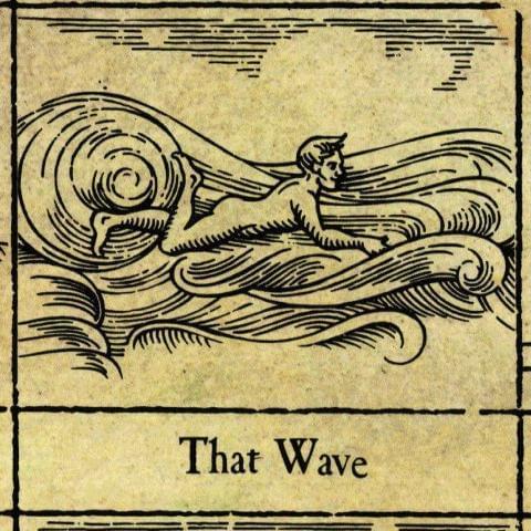 Album cover art for "That Wave" by XTC