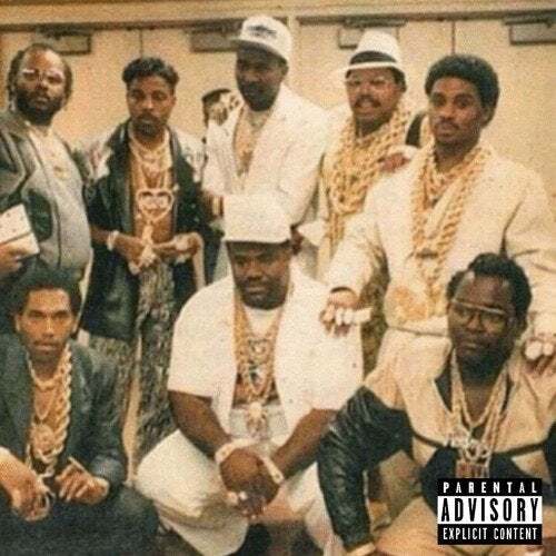 Album cover art for "Gold Pots" by Westside Gunn & Mach-Hommy & Conway the Machine