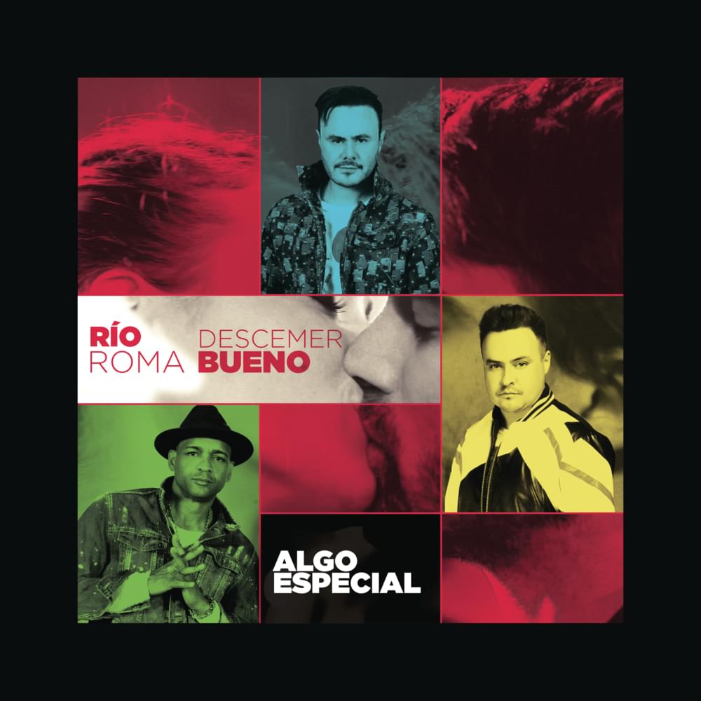 Album cover art for "Algo Especial" by Río Roma & Descemer Bueno