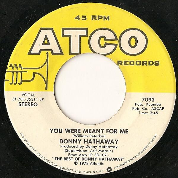 Album cover art for "You Were Meant For Me" by Donny Hathaway