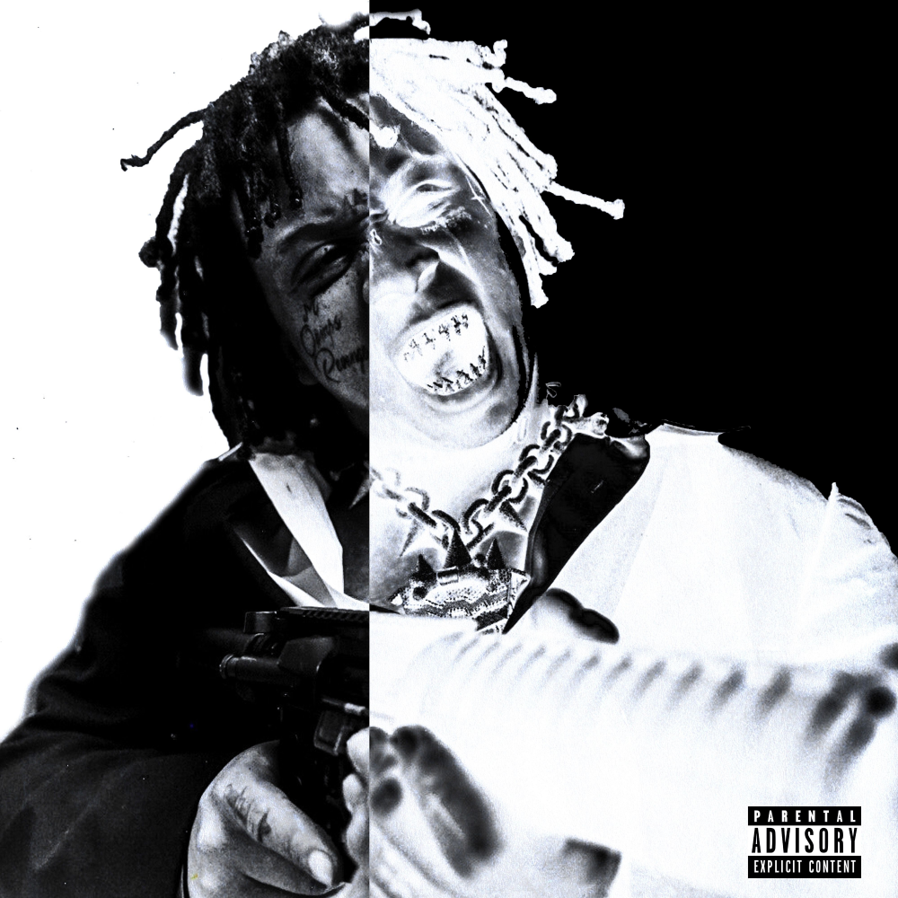 Album cover art for "Mac 10" by Trippie Redd & Lil Duke & Lil Baby