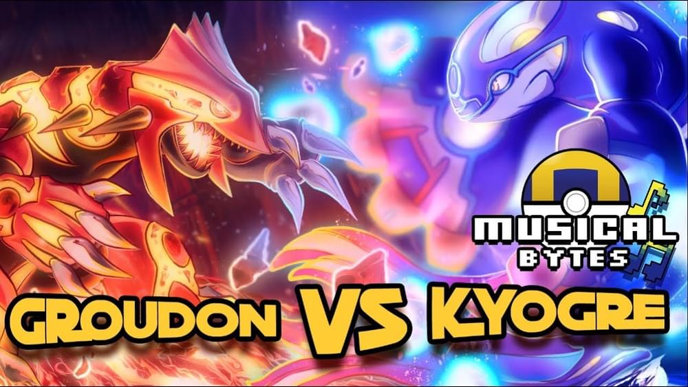 Album cover art for "Groudon Vs Kyogre" by Man on the Internet
