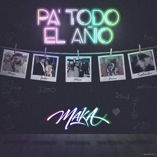 Album cover art for "Pa Todo el Año" by Maka