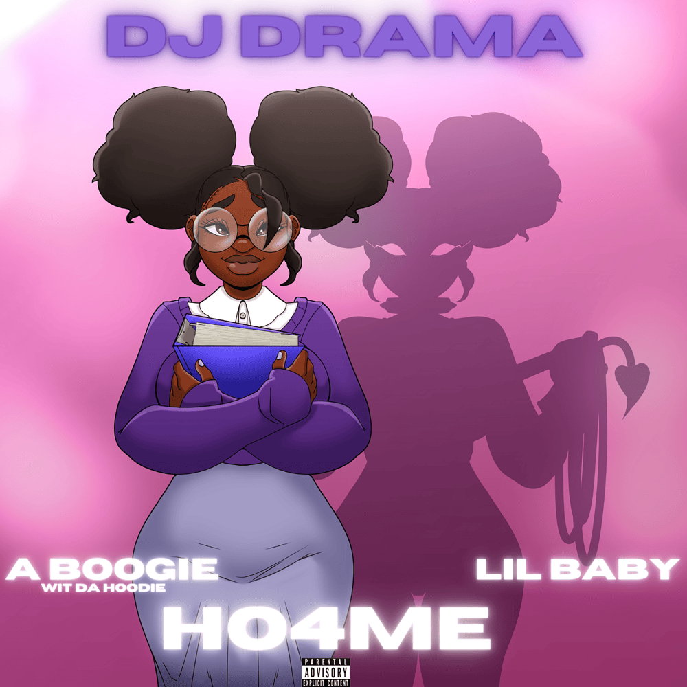 Album cover art for "HO4ME" by DJ Drama & A Boogie wit da Hoodie & Lil Baby