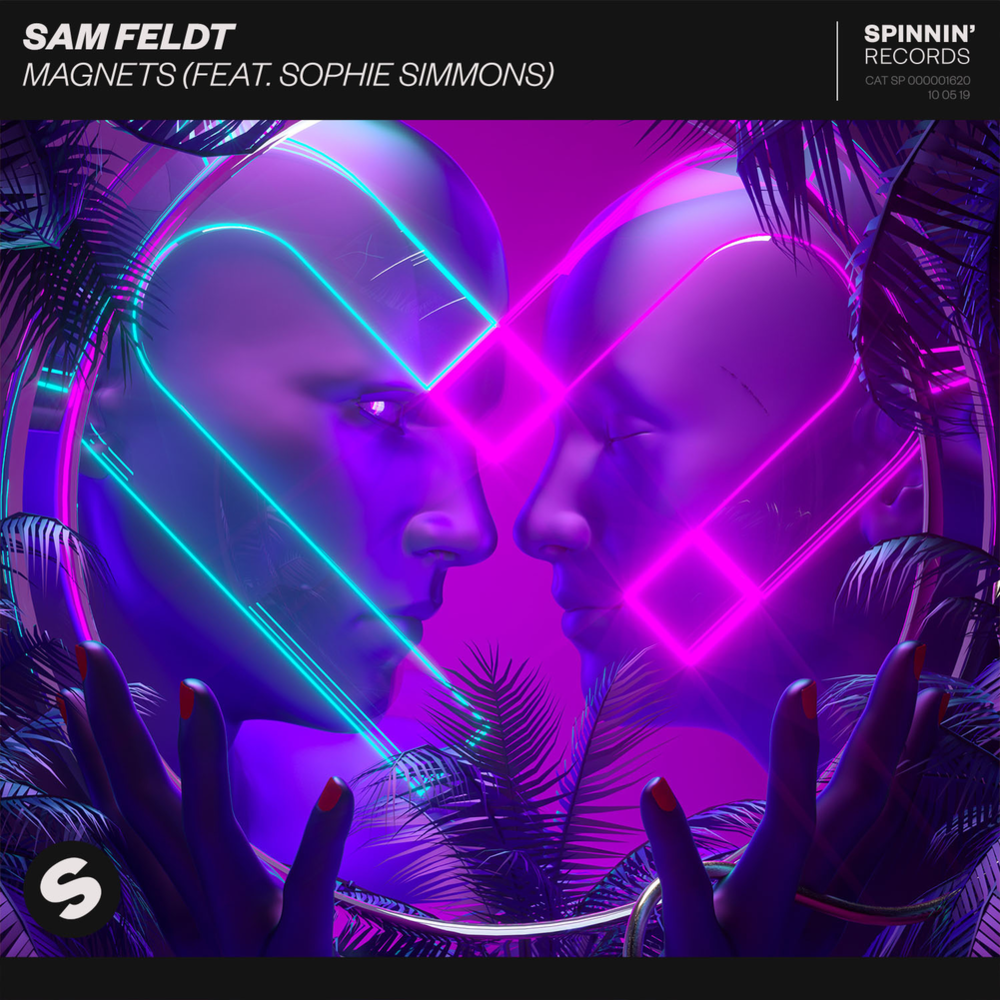 Album cover art for "Magnets" by Sam Feldt & Sophie Simmons
