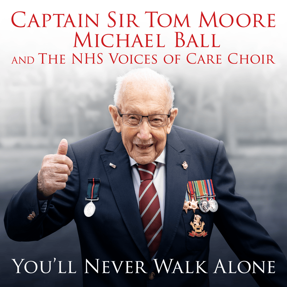 Album cover art for "You’ll Never Walk Alone" by NOW That’s What I Call Music! & The NHS Voices of Care Choir