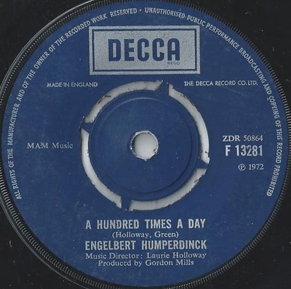Album cover art for "A Hundred Times a Day" by Engelbert Humperdinck