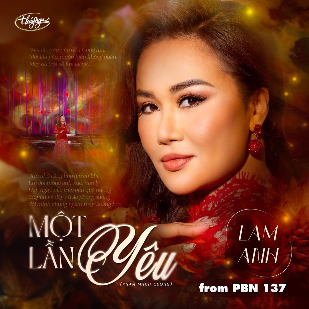 Album cover art for "Một Lần Yêu" by Lam Anh