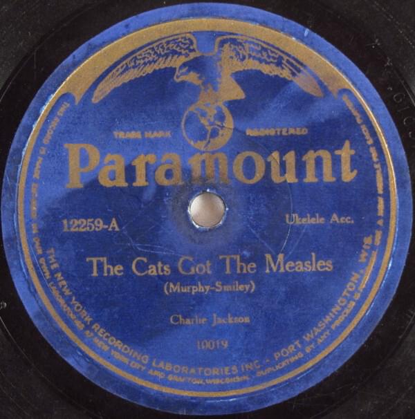 Album cover art for "The Cats Got The Measles" by Papa Charlie Jackson