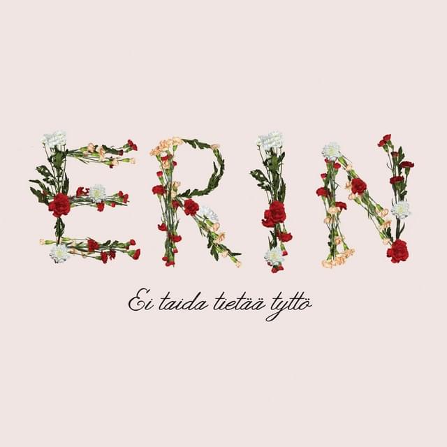 Album cover art for "Ei taida tietää tyttö" by Erin